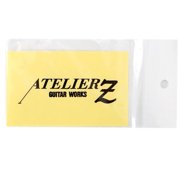 ATELIER Z LOGO Sticker ロゴステッカー  厚手でとても丈夫なステッカーです。 サイズは 100mmX65mm 。 ベースをはじめ様々な場所に貼れるサイズです。 カラー： ブラック のみ