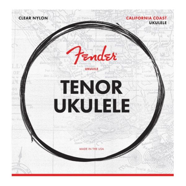 Fender California Coast 90T Tenor Ukulele Strings テナー用 ウクレレ弦カリフォルニアコーストシリーズのクリアナイロン弦は、あなたのテナーウクレレに温もり、明瞭さ、そしてとてもよくバランスの取...