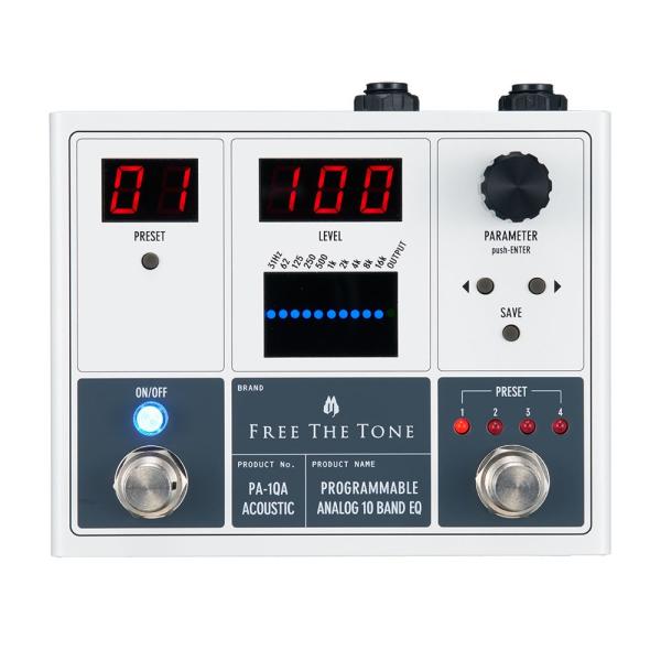 イコライザー アコースティックギター用 フリーザトーン Free The Tone PA-1QA PROGRAMMABLE ANALOG 10 BAND EQ アコースティック用エフェクター