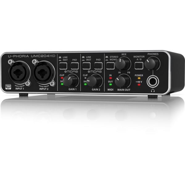 behringer オーディオインターフェース UMC204HD ベリンガー BEHRINGER UMC204HD U-PHORIA オーディオ