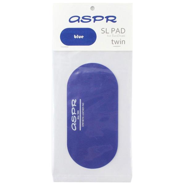 ASPR（アサプラ） SL-PAD twin blue ツインペダル用 バスドラムインパクトパッド 青強靭な耐久性を誇るSLヘッドと同じ素材を用いたバスドラム用インパクトパッド。ツインペダル用。幅：13.5cm高さ：6.5cmMade in...