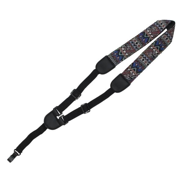 ROCK YOU S-1333 ウクレレストラップネイティブ風のファブリックを使用したシンプルなウクレレ用のストラップです。カラー：マルチカラー