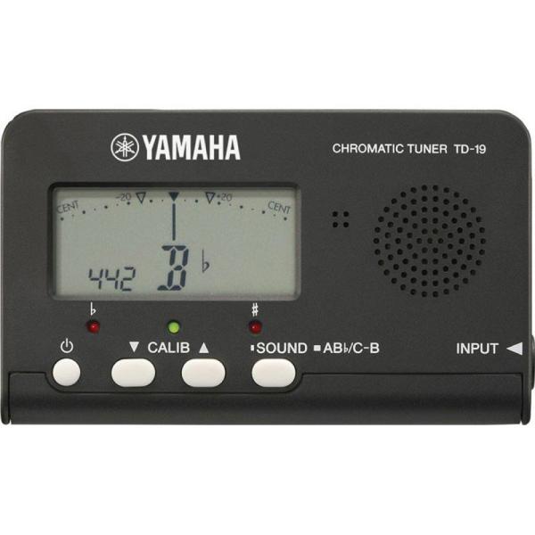 ヤマハ YAMAHA TD-19BK ブラック クロマチックチューナー ※ご使用には単4乾電池2本が必要です。本商品に電池は付属致しません。  ヤマハクロマチックチューナー TD-19は測定範囲がA0〜C8と幅広く、高音域から低音域まで、さ...