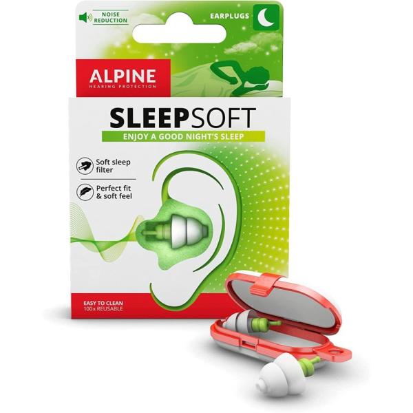 ALPINE HEARING PROTECTION Sleep Soft with Mini Grip 耳栓。爽やかにスタートする新しい一日に勝るものはありません。しかし残念ながら人口の約30％は交通騒音、隣人のノイズ、愛するパートナーのい...