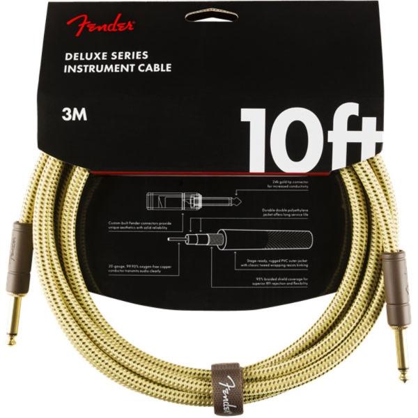 他サイト： フェンダー Fender Deluxe Series Instrument Cables SS 10' Tweed ギターケーブル ギターシールドの商品画像