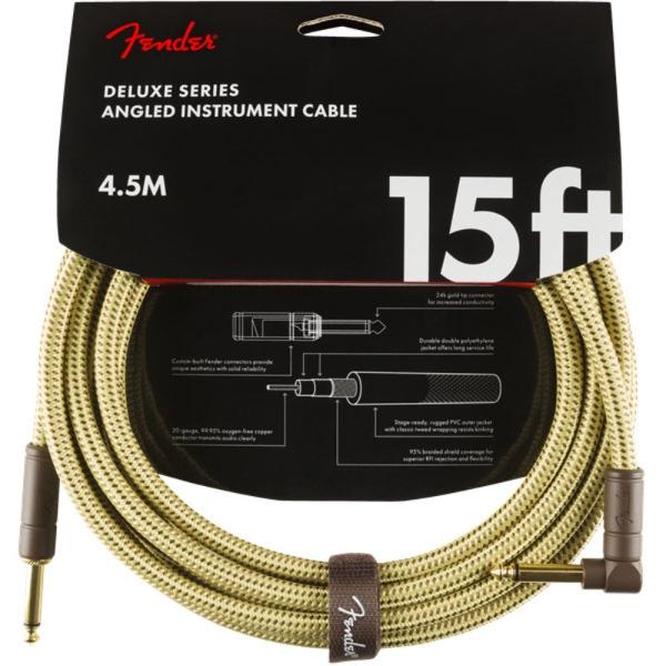フェンダー Fender Deluxe Series Instrument Cables SL 15' Tweed ギターケーブル ギターシールド Fender Deluxe Series楽器用ケーブルは、最高品位の材と編組シールディングを...