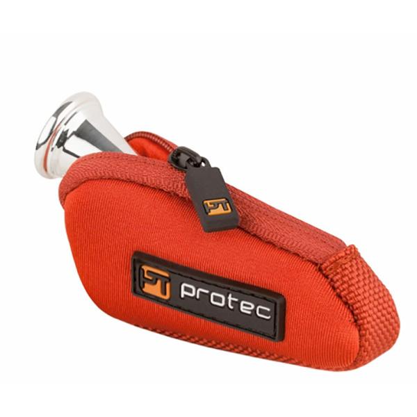 PROTEC N202RX ホルンマウスピース用ポーチ レッド※画像はイメージです。マウスピースは付属しませんのでご注意ください。ホルン用のマウスピースポーチです。コンパクトな作りですが、しっかりとマウスピースを保護します。カラー：レッド