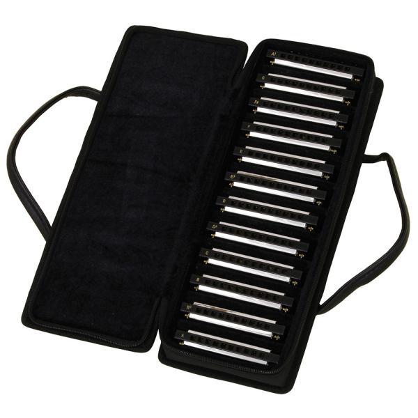 ARIA AH-10 SET テンホールズハーモニカセット 初心者にオススメ ブルース、ロックなど多くの音楽で使用されているテンホールズハーモニカ。12種類のキーを1つのケースに収めたセット。・ ケースサイズ: 約 363(W) x 139...