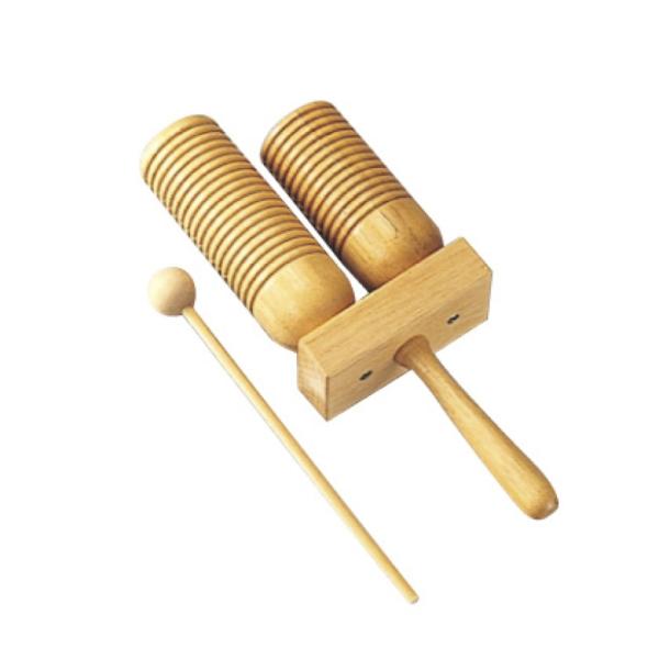 KIKUTANI AGW-2L アゴゴ・ウッドブロックKIKUTANI 製 アゴゴ・ウッドブロック\”AGW-2L\”です。ウッドブロック＆ギロ。2種が同時に楽しめる楽器です。2本の円柱のブロックを付属のバチで叩けばウッドブロックのサウンド...