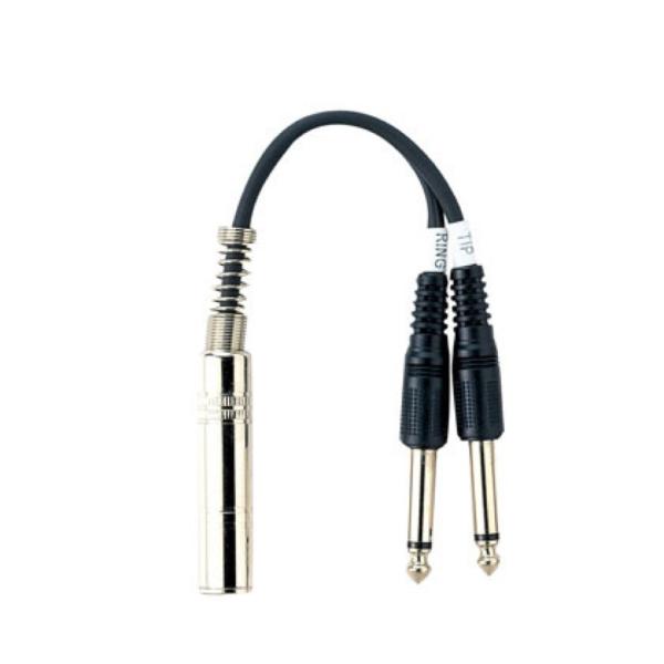 Tech YPP-06 ステレオフォンメス×1-モノラルフォンオス×2 変換ケーブル標準ステレオジャックの分岐用Y字変換ケーブルです。1つのステレオジャックを2本のオス標準モノラルジャックに分岐する変換コネクターケーブル。メス標準ステレオフ...