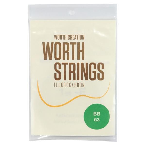 Worth Strings B-B バリトン用 ウクレレ弦バリトンウクレレ用です。100%フロロカーボンを使用したウクレレ弦!フロロカーボンは釣り糸で使われ、伸びにくく引っ張りに強いという特性があります。屋外で使われるため耐候性に優れ、温湿...