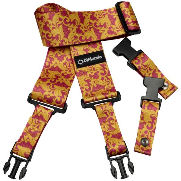 fB}WI DiMarzio DD2252 Pink  Gold UtoPIA Straps Steve Vai's ClipLock M^[Xgbv
