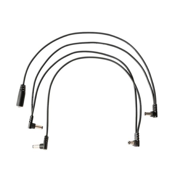 RockBoard RBO CAB POWER DC4 A Flat Daisy Chain Cable 4 Outputs Angled エフェクター用 電源分配ケーブルRockBoard Flat Daisy Chain Power C...