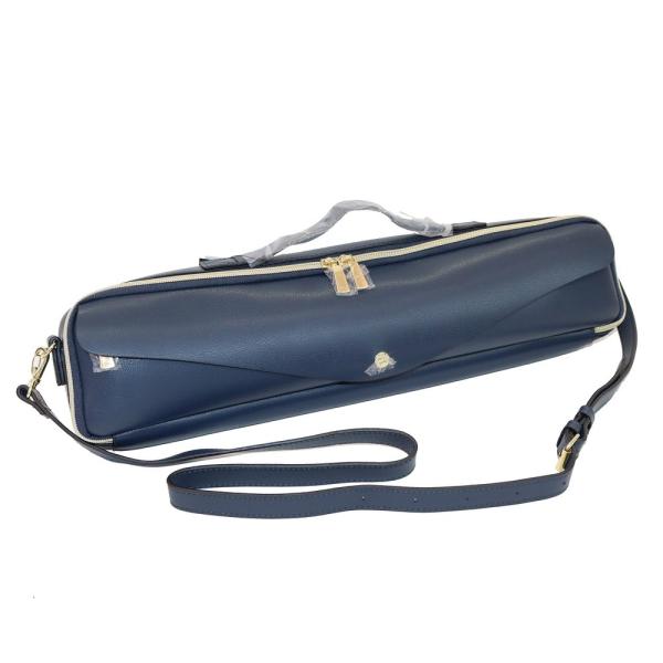 Legato Largo x Pearl Flute LL-FLCH1 NV ネイビー H足部管フルートケースカバーCollaboration Flute Case Coverレガートラルゴ x パールフルートのコラボレーションフルートケー...