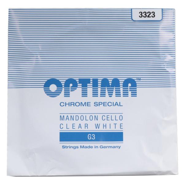 Optima Strings G3 3323 CLEAR WHITE 3弦 バラ弦 マンドロンチェロ弦オプティマ クリアホワイト マンドロンチェロ用弦です。【Spec】・3弦:G・テンション:ノーマル・スペシャルポリッシュ／巻線細め1袋2本...