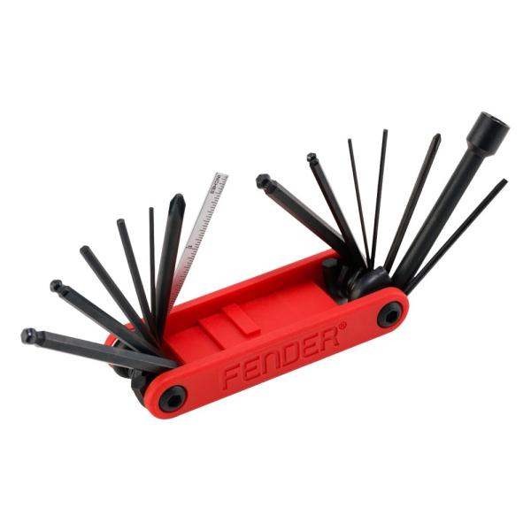 フェンダー Fender Guitar ＆ Bass Multi-Tool ギター/ベース用マルチツール メンテナンス工具キット ギター工具 Fender?s Guitar ＆ Bass Multi-Toolはフェンダーのモデルだけでなく、...