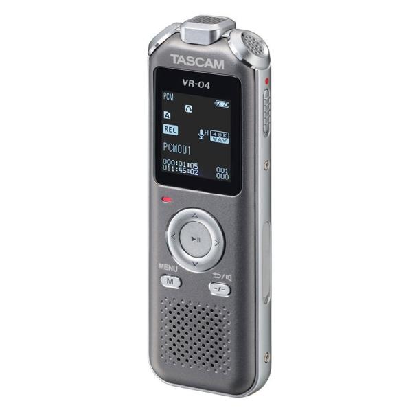 タスカム ワイドFMチューナー搭載 ボイスレコーダー(グレー) TASCAM VR-04-GY 返品種別A