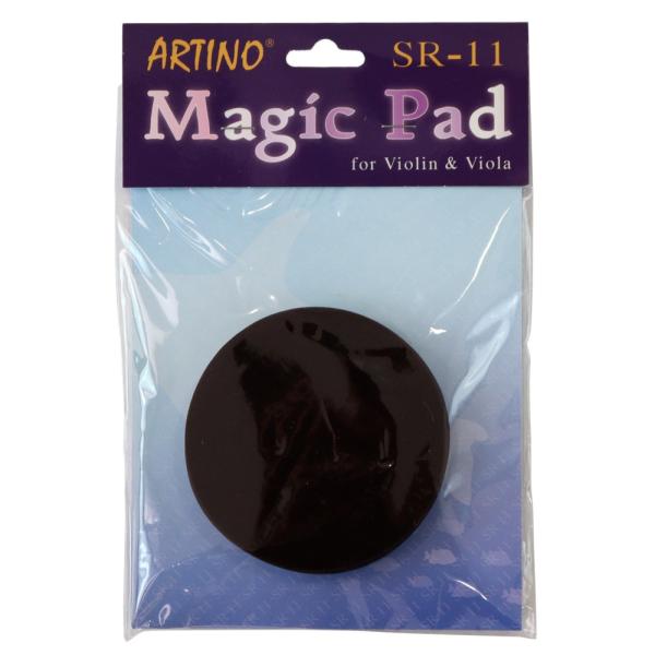 Artino SR-11 Magic Pad 丸型 小 バイオリン用肩当て高密なウレタン素材を使用したバイオリン肩当てです。装着する際は、粘着性のあるシートを楽器本体裏板に直接つけてお好みの位置で装着可能です。デザイン：丸型 (小)直径：7...
