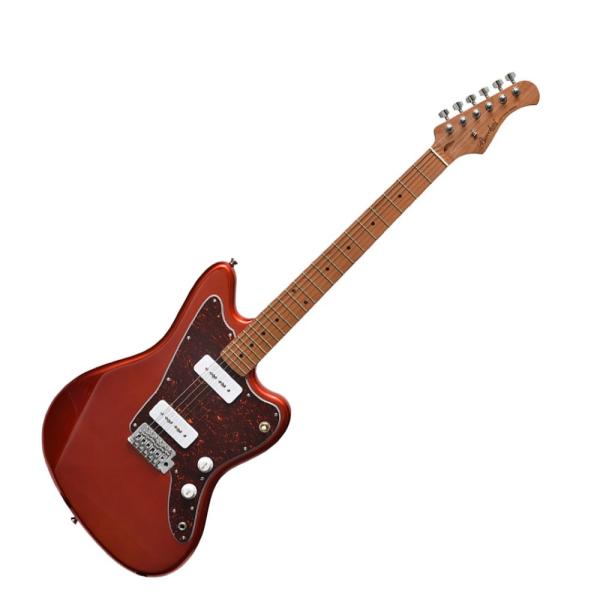 BACCHUS BJM-1-RSM/M CAR エレキギターIntroductionROASTED MAPLE シリーズローステッドメイプルとはメイプルを高温で加熱処理して材の中の水分や油分を揮発させることにより剛性を高めた材。ネックに使用...