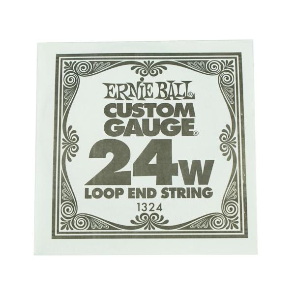 バンジョー 弦 バラ弦 024 アーニーボール ERNIE BALL 1324 .024 Loop End Stainless Steel Wound Banjo or Mandolin Guitar String  ERNIE BALL ...