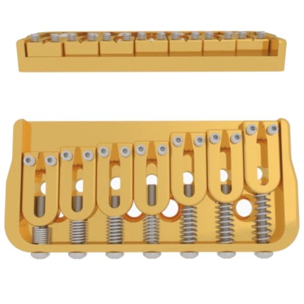 qbvVbg M^[ ubW 7 String Fixed Guitar Bridge Gold 0.175 7M^[pubW HIPSHOT