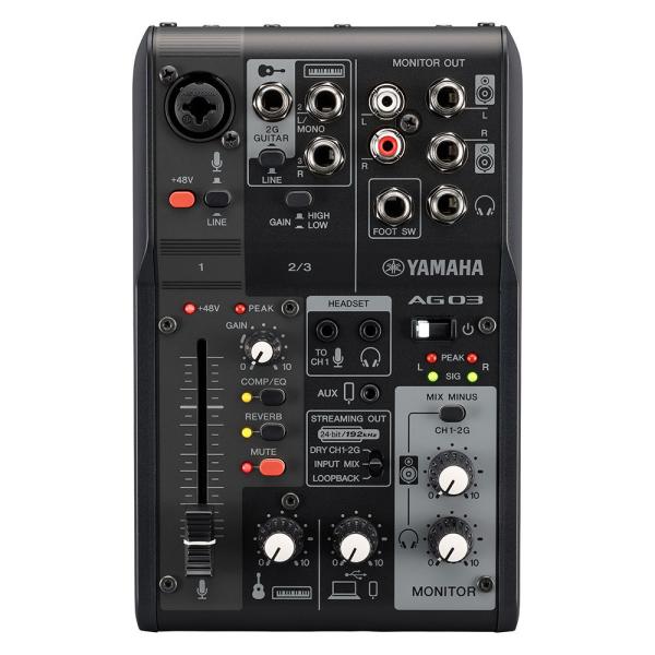 YAMAHA ヤマハ AG03 MK2 B 3チャンネル ライブストリーミング