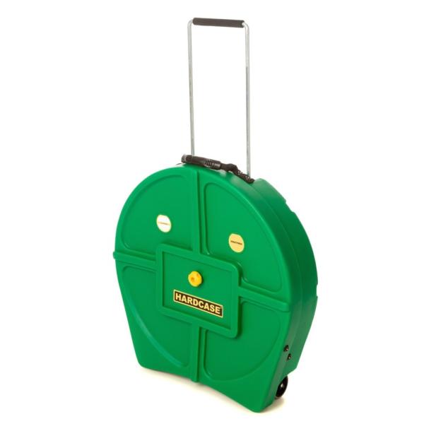シンバルケース 22インチ キャスター付 HARDCASE HNP9CYM22DG 22" Dark green シンバル用ハードケース
