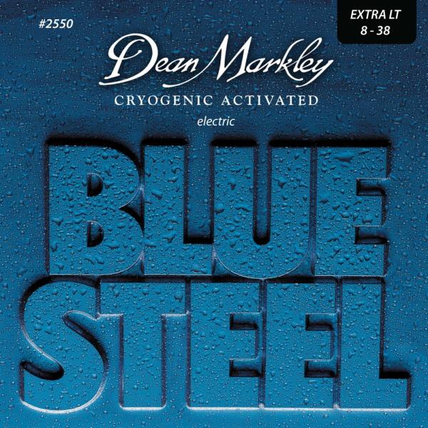 Dean Markley DM2550 BLUE STEEL EXTRA LIGHT 8-38 エレキギター弦BLUE STEEL独自配合、凍結技術を使用した芯線の夢を叶える弦。3倍の寿命 - 驚異的なトーン - 優しいフィーリング - ハ...