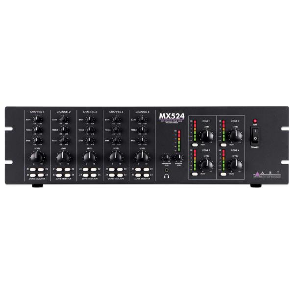 MX524 Five Channel Four Zone Mic/Line Mixer