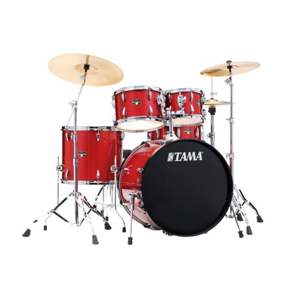 TAMA ドラムセット IMPERIALSTAR IP52H6RC-BRM シンバル付き 22"バスドラムセット タマ