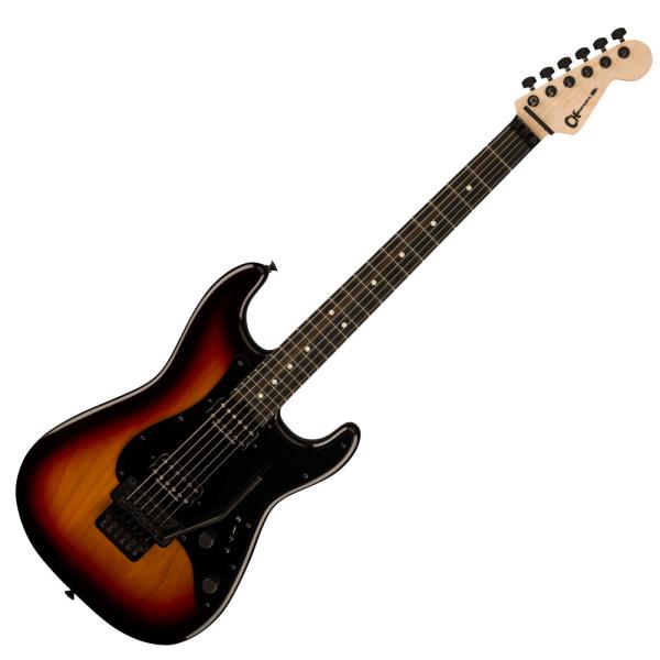 Charvel Pro-Mod So-Cal Style 1 HH FR E Ebony Fingerboard Three-Tone Sunburst エレキギター40年に及ぶハイパフォーマンスギター製作のノウハウを元にデザインされたCh...