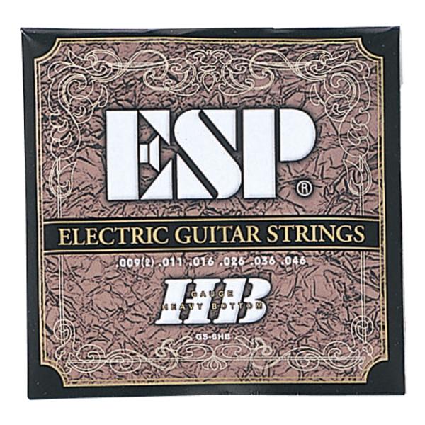 ESP GS-6HB イーエスピー エレキギター弦プレーンレーン弦にはハイカーボンを採用。ワウンド弦には6角ハイカーボン、ニッケルワウンドを採用。初心者にも優しく1弦が2本入っています。ゲージ：.009 .011 .016 .026 .03...