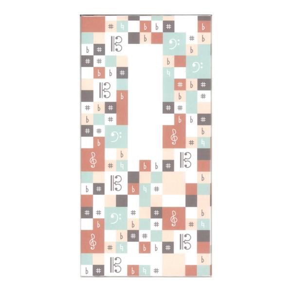 ヤマハミュージックメディア封筒C 音符モザイク柄 Contra-St デザイン 5枚入りコンサートの謝礼やチケットを入れる封筒に、楽器＆音符のアイコンデザインがあなたの気持ちを一押しします！音楽大好き（！）な気持ちを伝えませんか？お札が入る...