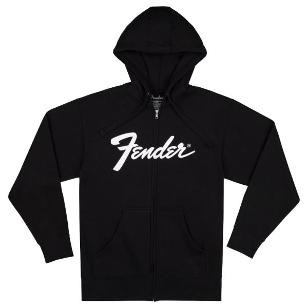 Fender フェンダー ナイロン ジャケット Lサイズ 黒 ブラック Fender フェンダー Transition Logo Zip Front Hoodie Lサイズ
