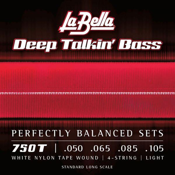ラベラ 弦 1セット La Bella 750T White Nylon Tape Wound 50-105 エレキベース弦。ブラックナイロンストリングスを初めて開発したLa Bella Stringsが新しく発表したホワイトナイロンシリー...