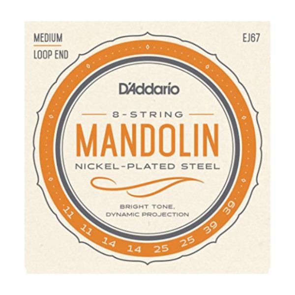 D'Addario EJ67 Nickel Mandolin Strings Medium 11-39 マンドリン弦  Mandolin Family D'Addarioマンドリン・ファミリー・ストリングスは、David Grisman、M...