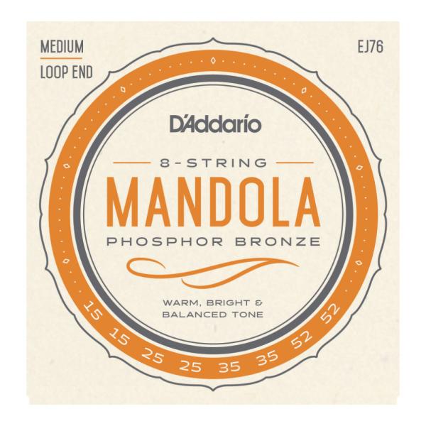 D'Addario ダダリオ EJ76 Mandola Medium Phosphor Bronze マンドラ弦  Mandolin Family D'Addarioマンドリン・ファミリー・ストリングスは、David Grisman、Mik...