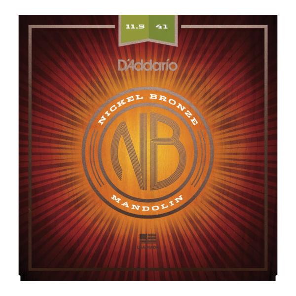 D'Addario ダダリオ NBM11541 Nickel Bronze Mandolin Set Medium-Heavy 11.5-41 マンドリン弦  Nickel Bronze Mandolin D'Addario のプレミアム弦...