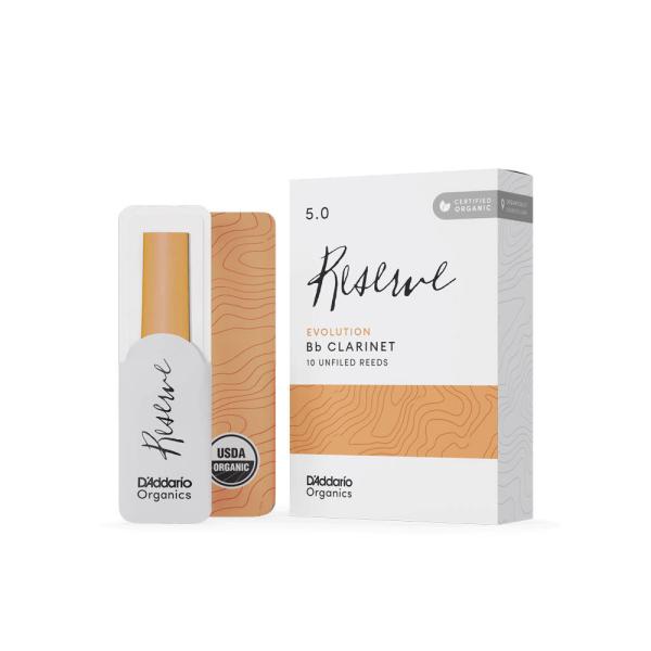 D'Addario Woodwinds ダダリオ ウッドウィンズ B♭クラリネット リード 10枚入り 硬さ：5 ダダリオ オーガニックス レゼルヴ エヴォリューション  D'Addario Woodwinds ダダリオ ウッドウィンズ B...