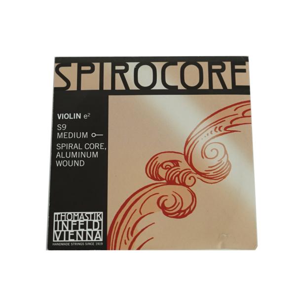 Thomastik Infeld Spirocore S9 E線 スパイラルコア / アルミ バイオリン弦  スピロコア  伸縮性に優れバランスのとれた音色。 反応がよく様々な奏法にも対応している。  E線 スパイラルコア / アルミ 4/...