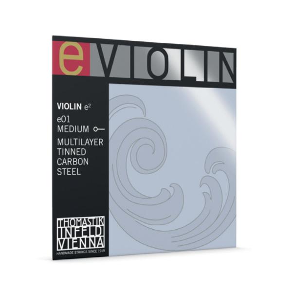 トマスティック インフェルト バイオリン 弦 E E-program e01 E線 錫メッキ/カーボンスチール Thomastik Infeld。 はっきりと引き締まった音色。 E線のみ  E線 クロムスチール/カーボンスチール 4/4サイズ用