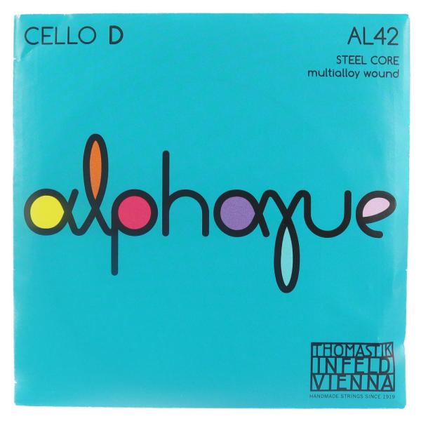 Thomastik Infeld Alphayue AL42 アルファイユ D線 スチール/ハイドロニウム チェロ弦  アルファイユ   音に幅があり暖かな音色。  D線 スチール/ハイドロニウム 4/4サイズ用