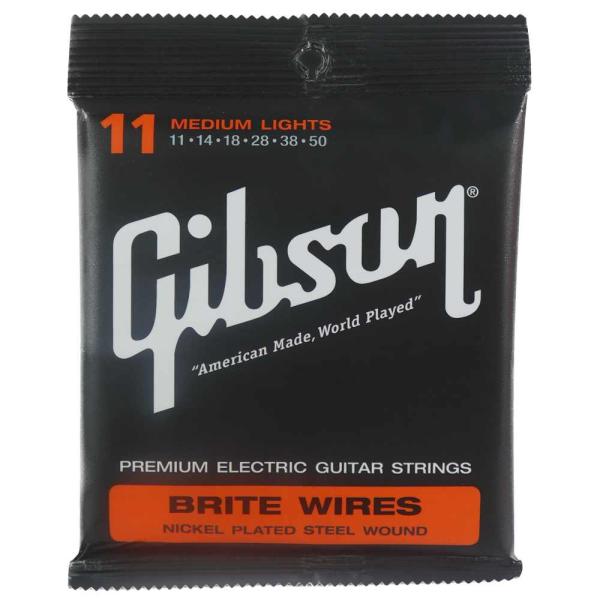 GIBSON ギブソン EG-700ML Brite Wire Medium エレキギター弦  ニッケルメッキが全体のトーンに温かみを与え、ジャンルを問わずどんな音楽をプレイするにも最適です。またチューニングの安定が早く、狂いにくいのも特徴...
