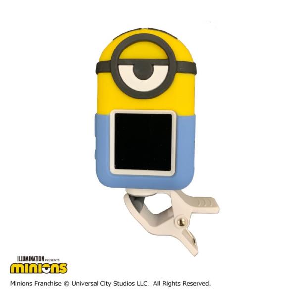 ウクレレチューナー ミニオンズ KIWAYA TM-877 TUNER MINIONS 充電対応  スチュアートをモチーフにした充電式クリップチューナーが登場！ ウクレレ専用モードがあり、簡単にチューニングできるので、お子様や初心者の方でも...