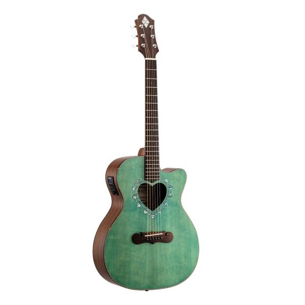 CAF-90HCW Forest Green Abalone
