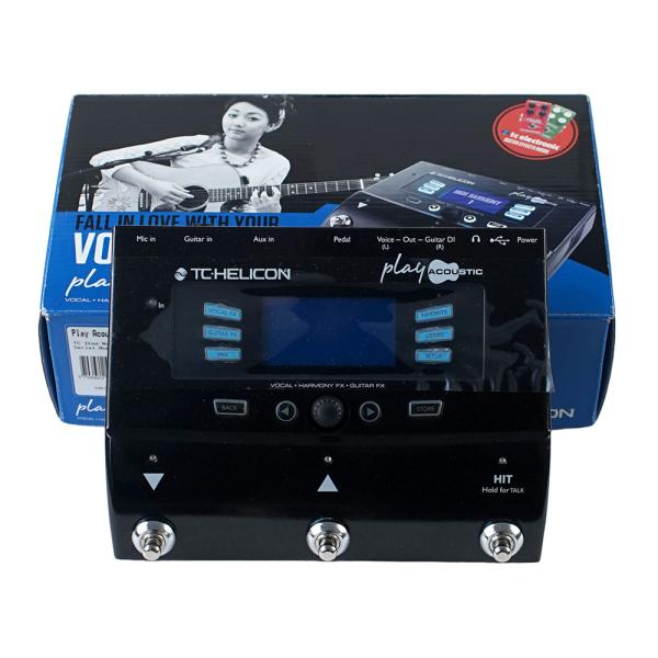 TC-HELICON Play Acoustic ギターエフェクター Amazon.com: TC Helicon PLAY ACOUSTIC 3-Button Vocal and