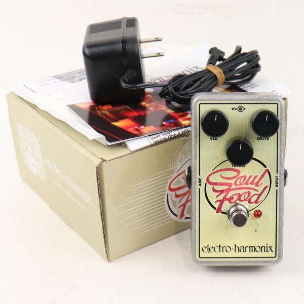 （中古美品）ELECTRO-HARMONIX SOUL FOODオーバードライブ Electro-Harmonix Soul Food Overdrive Guitar Effects Pedal