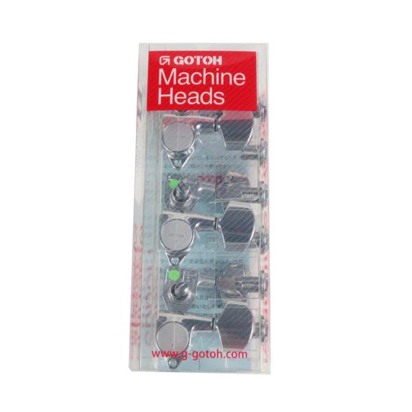 ゴトー GOTOH SG301-MG-01-L3R3-Chrome ギター用ペグ  ※ギターパーツの取り扱いには、相応の技術と知識が必要になります。自己責任にて、取り扱い可能な方のみ、ご検討下さい。個人的に取り付け時に起った、楽器及びパーツ...