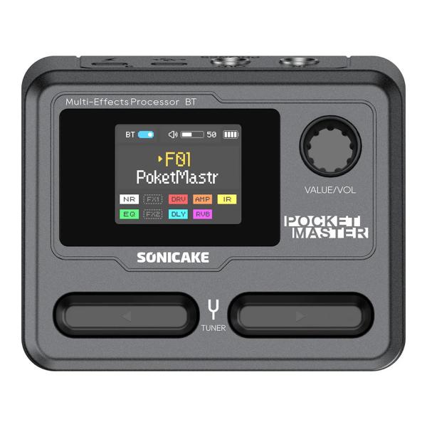 ソニケーキ Sonicake Pocket Master QME-10BK ブラック マルチエフェクター  Pocket Master（ポケットマスター）は、コンパクトなマルチエフェクターで、強力な回路設計と高品質なデジタルエフェクトを備え...
