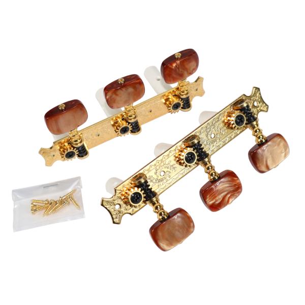 ゴトー GOTOH 35G620-1R-Gold クラシックギター用ペグ  ※ギターパーツの取り扱いには、相応の技術と知識が必要になります。自己責任にて、取り扱い可能な方のみ、ご検討下さい。個人的に取り付け時に起った、楽器及びパーツの破損・...